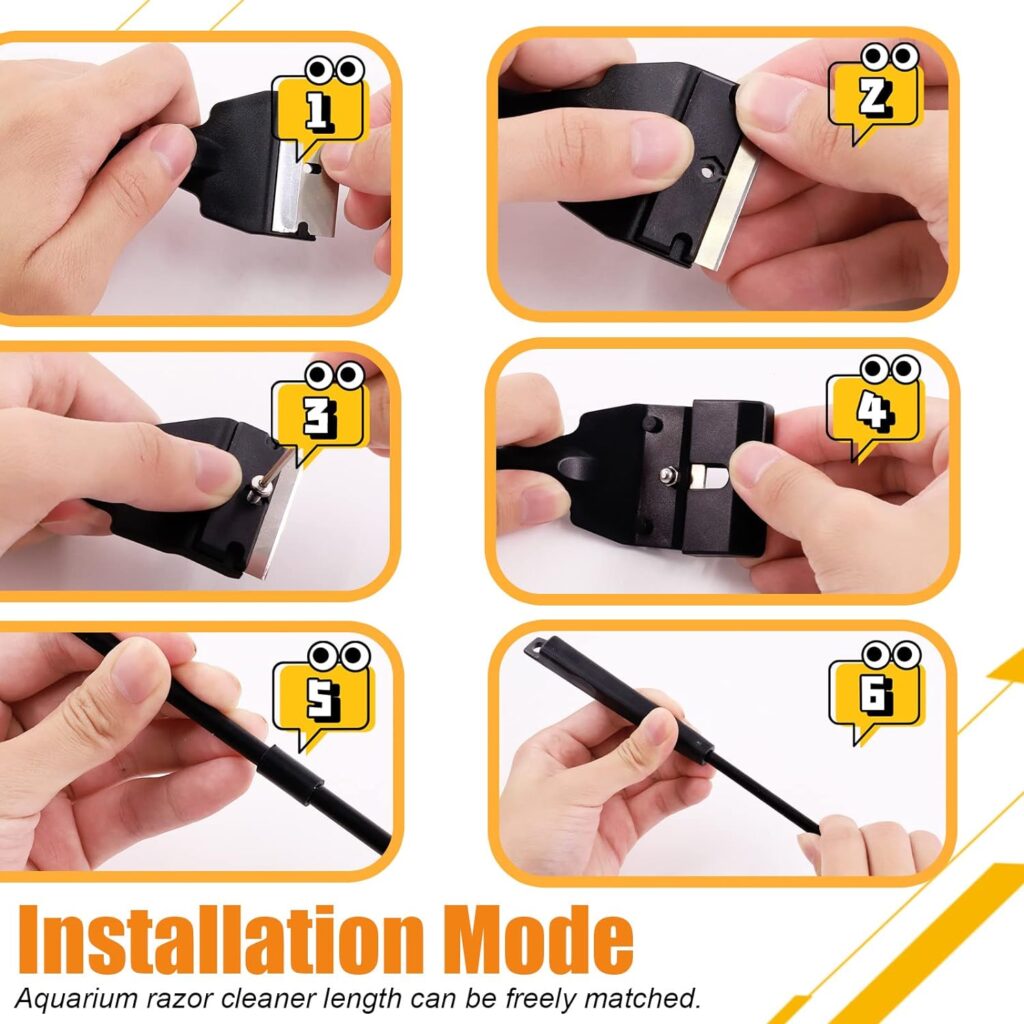 13Pcs Aquarium Aquascape Tools Kit Stainless Steel Aquarium Plant Tools Aquarium Tweezers Scissors Scraper Sand Spatula for Aquarium Tank Fish Tank