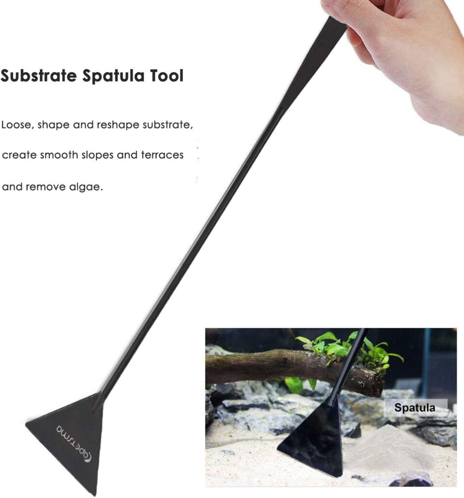 Capetsma Aquascape Long Stainless Steel Plant Tools Set - Aquarium Tweezers, Scissors, Spatula, Algae Scrapers - Fish Tank Cleaning Kit Capetsma Aquascape Long Stainless Steel Plant Tools Set - Aquarium Tweezers, Scissors, Spatula, Algae Scrapers - Fish Tank Cleaning Kit