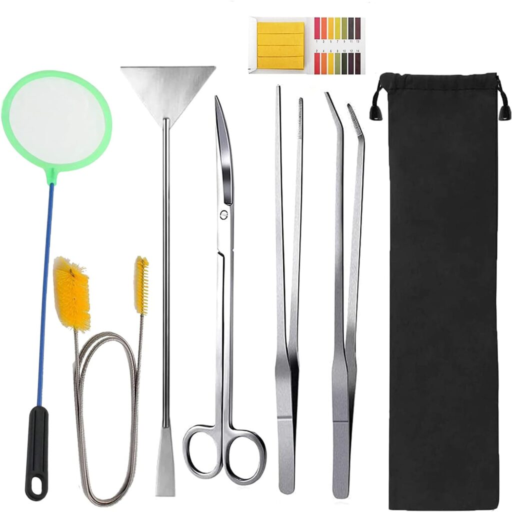 Lxiyu 7 in 1 Aquarium Aquascaping Tools Kits,Stainless Steel Aquarium Plant Tools Tweezers Scissors Scrapers for Aquarium Tank Clean Fish Tank Aquascape Tools Sets Lxiyu 7 in 1 Aquarium Aquascaping Tools Kits,Stainless Steel Aquarium Plant Tools Tweezers Scissors Scrapers for Aquarium Tank Clean Fish Tank Aquascape Tools Sets